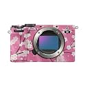 Glossy Glitter Camera Skin Compatible with Sony A7C Mark II (2023) - Sakura Pink - Premium 3M Vinyl Protective Wrap Decal Cover - Easy to Apply | Crafted in the USA by MightySkins