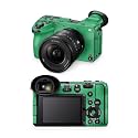 Glossy Glitter Camera Skin Compatible with Sony FX2 Digital Camera (2025) - Solid Green - Premium 3M Vinyl Protective Wrap Decal Cover - Easy to Apply | Crafted in the USA by MightySkins