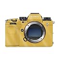 Glossy Glitter Camera Skin Compatible with Sony Alpha 9 III (2024) - Solid Marigold - Premium 3M Vinyl Protective Wrap Decal Cover - Easy to Apply | Crafted in the USA by MightySkins