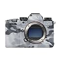 Glossy Glitter Camera Skin Compatible with Sony Alpha 9 III (2024) - Gray Camouflage - Premium 3M Vinyl Protective Wrap Decal Cover - Easy to Apply | Crafted in the USA by MightySkins