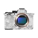 Glossy Glitter Camera Skin Compatible with Sony Alpha A7 Mark V (2025) - Viper Snow - Premium 3M Vinyl Protective Wrap Decal Cover - Easy to Apply | Crafted in the USA by MightySkins