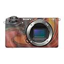 Glossy Glitter Camera Skin Compatible with Sony A6700 Mirrorless Camera (2023) - Lava Water - Premium 3M Vinyl Protective Wrap Decal Cover - Easy to Apply | Crafted in the USA by MightySkins