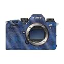 Glossy Glitter Camera Skin Compatible with Sony Alpha 9 III (2024) - Blue Ice - Premium 3M Vinyl Protective Wrap Decal Cover - Easy to Apply | Crafted in the USA by MightySkins