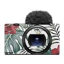 Glossy Glitter Camera Skin Compatible with Sony ZV-1 Mark II (2023) - Tropical Hibiscus - Premium 3M Vinyl Protective Wrap Decal Cover - Easy to Apply | Crafted in the USA by MightySkins