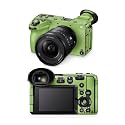Glossy Glitter Camera Skin Compatible with Sony FX2 Digital Camera (2025) - Solid Lime Green - Premium 3M Vinyl Protective Wrap Decal Cover - Easy to Apply | Crafted in the USA by MightySkins