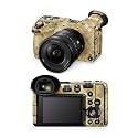 Glossy Glitter Camera Skin Compatible with Sony FX2 Digital Camera (2025) - Gold Tiles - Premium 3M Vinyl Protective Wrap Decal Cover - Easy to Apply | Crafted in the USA by MightySkins