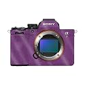 Glossy Glitter Camera Skin Compatible with Sony Alpha A7 Mark V (2025) - Solid Purple - Premium 3M Vinyl Protective Wrap Decal Cover - Easy to Apply | Crafted in the USA by MightySkins