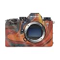 Glossy Glitter Camera Skin Compatible with Sony Alpha 9 III (2024) - Lava Water - Premium 3M Vinyl Protective Wrap Decal Cover - Easy to Apply | Crafted in the USA by MightySkins