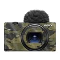 Glossy Glitter Camera Skin Compatible with Sony ZV-1 Mark II (2023) - Green Camouflage - Premium 3M Vinyl Protective Wrap Decal Cover - Easy to Apply | Crafted in the USA by MightySkins
