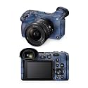 Glossy Glitter Camera Skin Compatible with Sony FX2 Digital Camera (2025) - Blue Ice - Premium 3M Vinyl Protective Wrap Decal Cover - Easy to Apply | Crafted in the USA by MightySkins