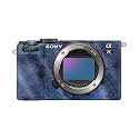 Glossy Glitter Camera Skin Compatible with Sony A7C Mark II (2023) - Blue Ice - Premium 3M Vinyl Protective Wrap Decal Cover - Easy to Apply | Crafted in the USA by MightySkins