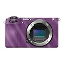 Glossy Glitter Camera Skin Compatible with Sony A6700 Mirrorless Camera (2023) - Solid Purple - Premium 3M Vinyl Protective Wrap Decal Cover - Easy to Apply | Crafted in the USA by MightySkins
