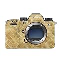 Glossy Glitter Camera Skin Compatible with Sony Alpha 9 III (2024) - Gold Tiles - Premium 3M Vinyl Protective Wrap Decal Cover - Easy to Apply | Crafted in the USA by MightySkins