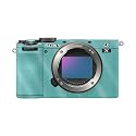 Glossy Glitter Camera Skin Compatible with Sony A7C Mark II (2023) - Solid Turquoise - Premium 3M Vinyl Protective Wrap Decal Cover - Easy to Apply | Crafted in the USA by MightySkins