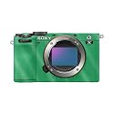 Glossy Glitter Camera Skin Compatible with Sony A7C Mark II (2023) - Solid Green - Premium 3M Vinyl Protective Wrap Decal Cover - Easy to Apply | Crafted in the USA by MightySkins