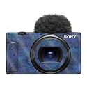 Glossy Glitter Camera Skin Compatible with Sony ZV-1 Mark II (2023) - Blue Ice - Premium 3M Vinyl Protective Wrap Decal Cover - Easy to Apply | Crafted in the USA by MightySkins