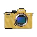 Glossy Glitter Camera Skin Compatible with Sony Alpha A7 Mark V (2025) - Solid Marigold - Premium 3M Vinyl Protective Wrap Decal Cover - Easy to Apply | Crafted in the USA by MightySkins