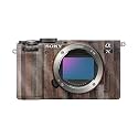 Glossy Glitter Camera Skin Compatible with Sony A7C Mark II (2023) - Woody - Premium 3M Vinyl Protective Wrap Decal Cover - Easy to Apply | Crafted in the USA by MightySkins