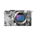 Glossy Glitter Camera Skin Compatible with Sony A7C Mark II (2023) - Mono Camo - Premium 3M Vinyl Protective Wrap Decal Cover - Easy to Apply | Crafted in the USA by MightySkins