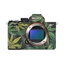 Glossy Glitter Camera Skin Compatible with Sony Alpha A7 Mark V (2025) - Cannabis Culture - Premium 3M Vinyl Protective Wrap Decal Cover - Easy to Apply | Crafted in the USA by MightySkins