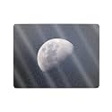 Glossy Glitter Laptop Skin Compatible with Microsoft Surface Laptop 8 13" (2025) - Moon - Premium 3M Vinyl Protective Wrap Decal Cover - Easy to Apply | Crafted in The USA by MightySkins