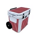 Glossy Glitter Skin Compatible with Yeti Roadie 32 Wheeled Cooler - Solid Burgundy - Premium 3M Vinyl Protective Wrap Decal Cover - Easy to Apply | Crafted in The USA by MightySkins
