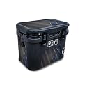 Glossy Glitter Skin Compatible with Yeti Roadie 15 Hard Cooler - Modern Hex - Premium 3M Vinyl Protective Wrap Decal Cover - Easy to Apply | Crafted in The USA by MightySkins