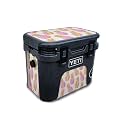 Glossy Glitter Skin Compatible with Yeti Roadie 15 Hard Cooler - Pink Pineapple - Premium 3M Vinyl Protective Wrap Decal Cover - Easy to Apply | Crafted in The USA by MightySkins