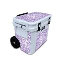 Glossy Glitter Skin Compatible with Yeti Roadie 32 Wheeled Cooler - Stained Glass - Premium 3M Vinyl Protective Wrap Decal Cover - Easy to Apply | Crafted in The USA by MightySkins