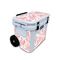 Glossy Glitter Skin Compatible with Yeti Roadie 32 Wheeled Cooler - Lilies in Bloom - Premium 3M Vinyl Protective Wrap Decal Cover - Easy to Apply | Crafted in The USA by MightySkins