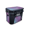 Glossy Glitter Skin Compatible with Yeti Roadie 15 Hard Cooler - Purple Fog - Premium 3M Vinyl Protective Wrap Decal Cover - Easy to Apply | Crafted in The USA by MightySkins