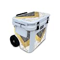 Glossy Glitter Skin Compatible with Yeti Roadie 32 Wheeled Cooler - Modern Marble - Premium 3M Vinyl Protective Wrap Decal Cover - Easy to Apply | Crafted in The USA by MightySkins