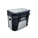 Glossy Glitter Skin Compatible with Yeti Roadie 15 Hard Cooler - Diamond Plate - Premium 3M Vinyl Protective Wrap Decal Cover - Easy to Apply | Crafted in The USA by MightySkins