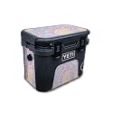 Glossy Glitter Skin Compatible with Yeti Roadie 15 Hard Cooler - Vibrant Mandala - Premium 3M Vinyl Protective Wrap Decal Cover - Easy to Apply | Crafted in The USA by MightySkins