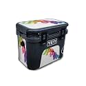 Glossy Glitter Skin Compatible with Yeti Roadie 15 Hard Cooler - Rainbow Smoke - Premium 3M Vinyl Protective Wrap Decal Cover - Easy to Apply | Crafted in The USA by MightySkins
