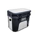 Glossy Glitter Skin Compatible with Yeti Roadie 15 Hard Cooler - Solid White - Premium 3M Vinyl Protective Wrap Decal Cover - Easy to Apply | Crafted in The USA by MightySkins