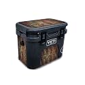 Glossy Glitter Skin Compatible with Yeti Roadie 15 Hard Cooler - Wooden Floral - Premium 3M Vinyl Protective Wrap Decal Cover - Easy to Apply | Crafted in The USA by MightySkins