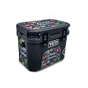 Glossy Glitter Skin Compatible with Yeti Roadie 15 Hard Cooler - Merry Christmas - Premium 3M Vinyl Protective Wrap Decal Cover - Easy to Apply | Crafted in The USA by MightySkins