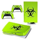 Glossy Protective Vinyl Decal Skin/Stickers Wrap Cover for PS5 Skin Stickers Full Body for PlayStation 5 Console and 2 Controllers (PS5 CD Version, Biohazard)