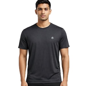 Gloster Mens Striped Sports T-Shirt Polyester