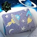 Happy Hues® Glow in The Dark Blanket Kids-Teens Boys &amp; Girls, UFO