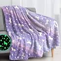 Glow in The Dark Unicorn Blanket for