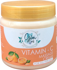 glow lock professional vitamin c skin lightening  brightening massage cream for face and body 200 g