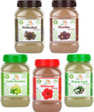 Glow Lush Hair Pack of Amla, Reetha, Shikakai, Hibiscus, Neem Powder (750 g)