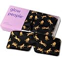 Glow People Silk Sleep Mask – 100% Mulberry Silk Eye Mask for Sleeping, Total Blackout, Cloud-Soft and Adjustable for Beauty Sleep and Travel - Cheetah