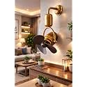 Glowave 3 Blade Designer Fan Premium Golden