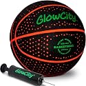 GlowCity Glow in The Dark Basketball - Size 5, 6, 7 Light Up Ball for Kids, Teens & Adults - Night Outdoor Games - Sports Birthday Gifts Ideas for Boys Ages 6 7 8 9 10 11 12 13 14 15