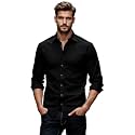Glowic Men39s Plain Casual Shirt Cotton