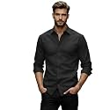 Glowic Men39s Plain Casual Shirt Cotton