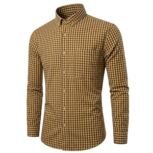 Glowic Mens Checkered Casual Shirt Full